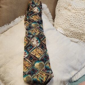 Vintage Multicolor Geometric Men's Tie